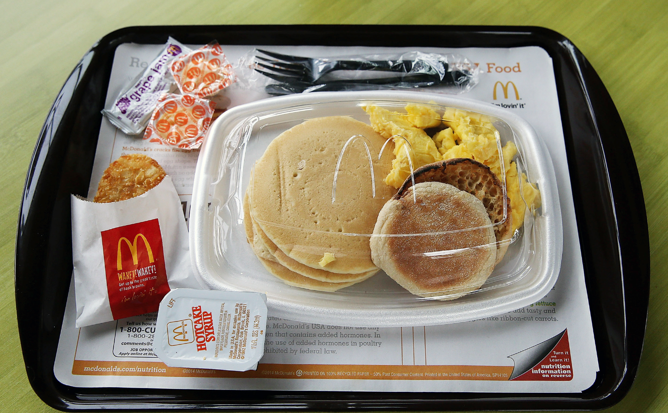breakfast at McDonald's.