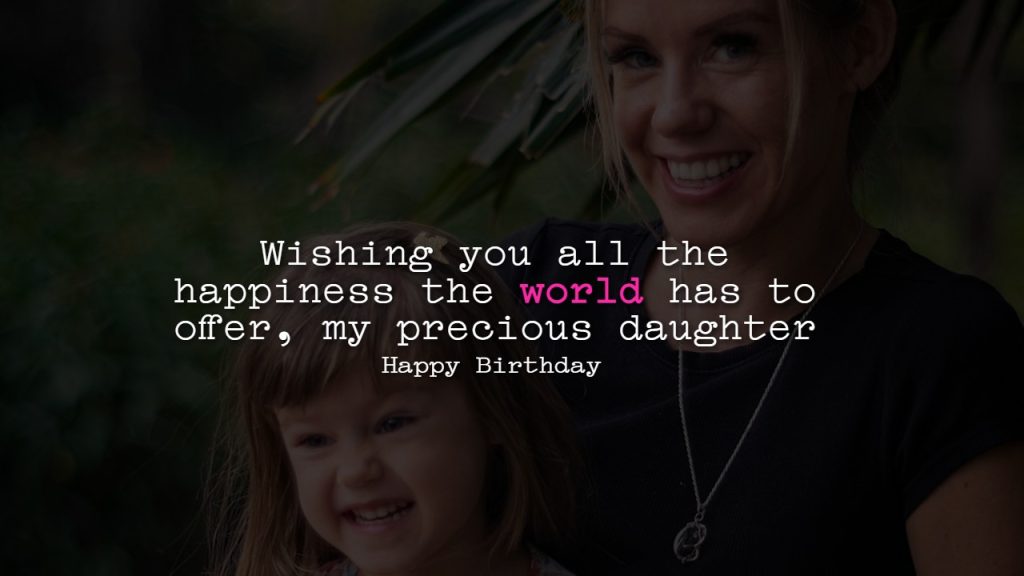 Happy Birthday Wishes For Daughter In English