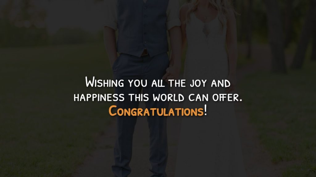 Wedding Congratulations Message